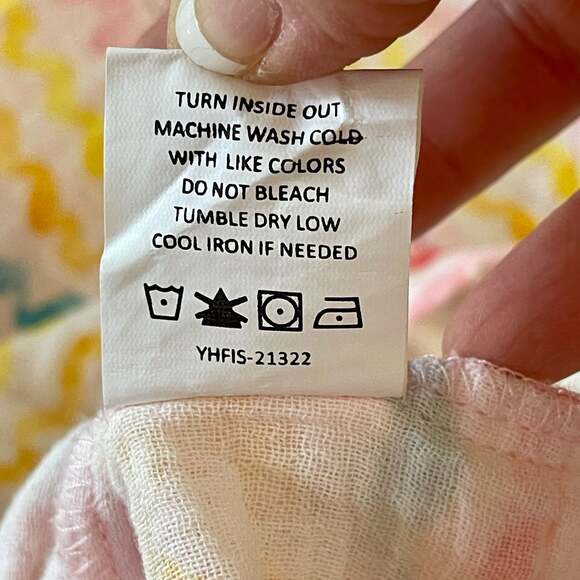 Mud Pie Girls Rainbow Cotton Gauze Tiered Dress - Picture 5 of 5